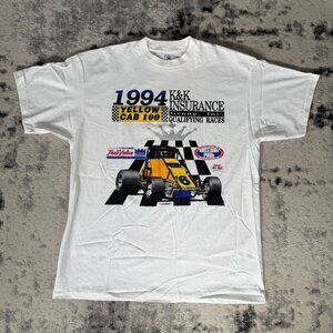 Vintage 1994 Made in USA Single Stitch Race Car T-Shirt